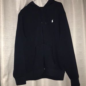 polo zip up hoodie